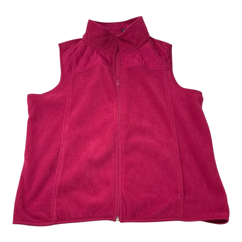 Vest Fleece By Bobbie Brooks In Pink, Size: L Sophisticated Men's 