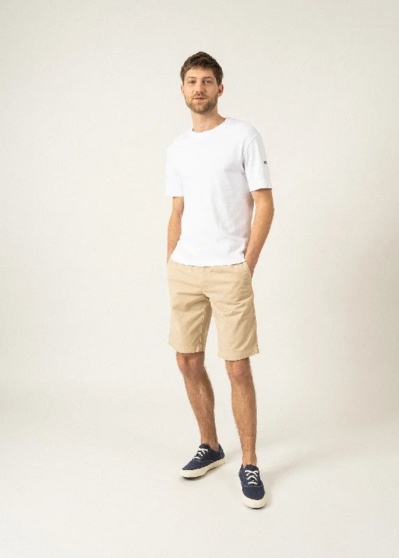 Doug straight Bermuda shorts - in cotton canvas (PLAGE) Minimalist Men's Casual 