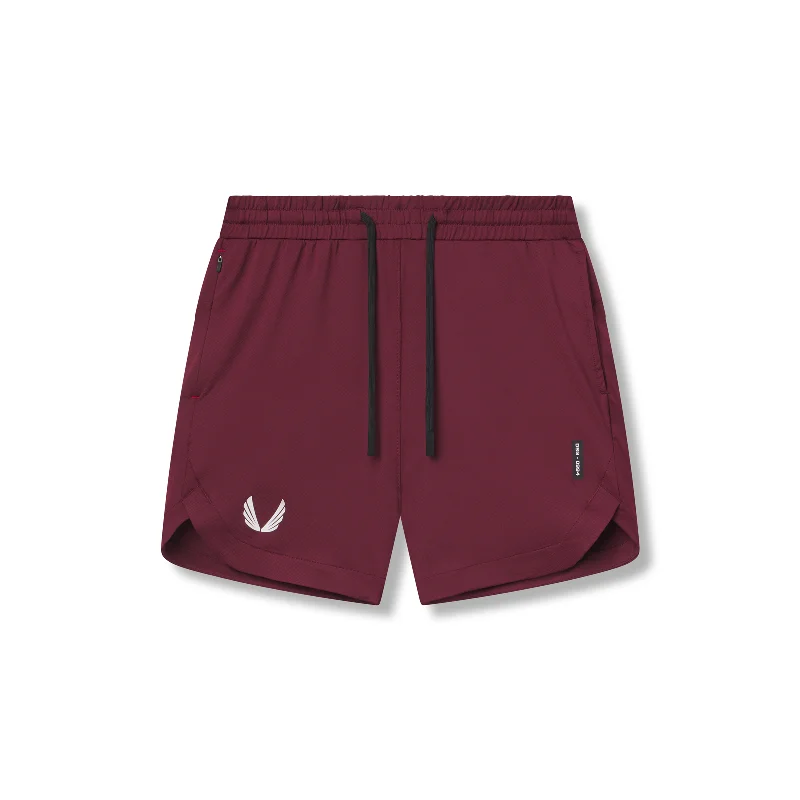 0994. AeroSilver® 7" Linerless Short - Crimson Dynamic Men's Glow