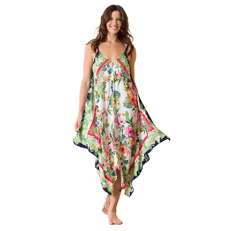 Tommy Bahama Flora Scarf Dress Coverup - White Athletic Men's Compression
