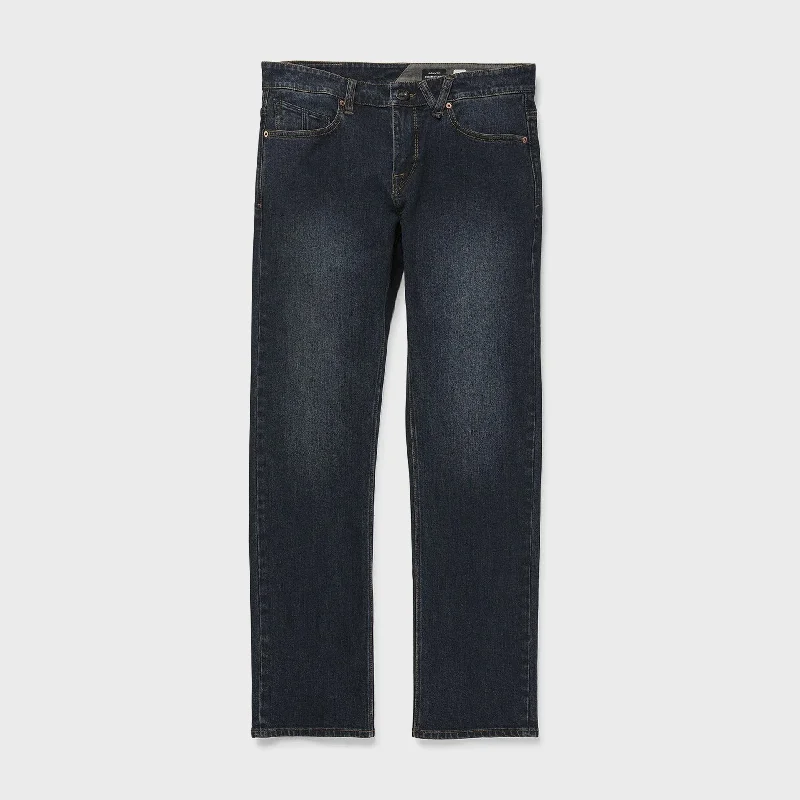 Volcom Mens Solver Jeans - New Vintage Blue Polished Men's Satin