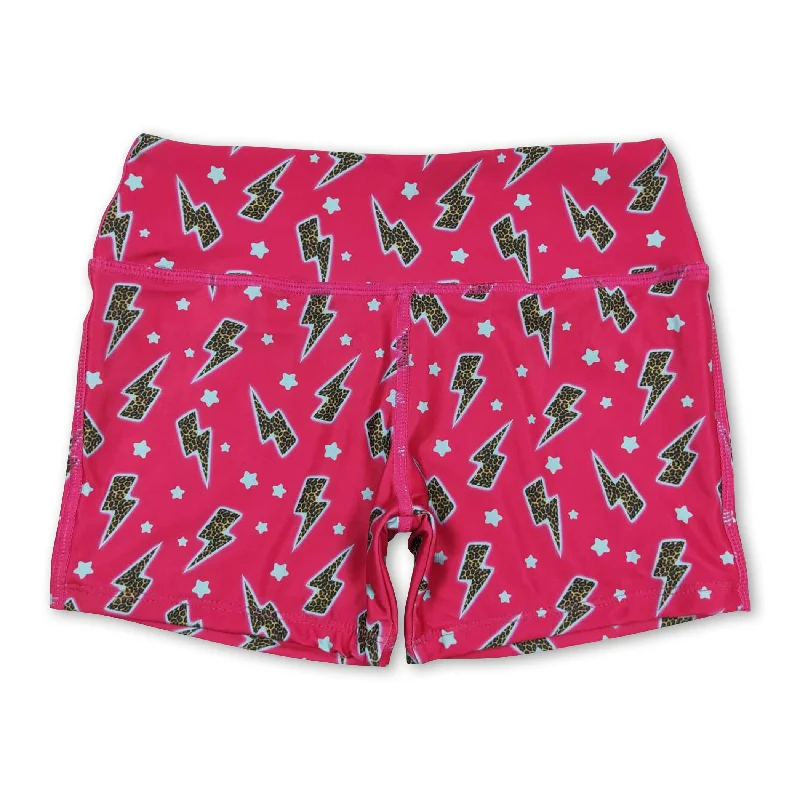 Hot pink star thunder baby girls summer shorts Relaxed Men's Australian 