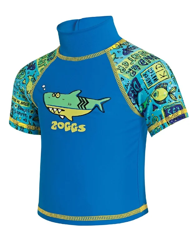 Tots Boys Sun Protection Top - Blue Edgy Men's Punk