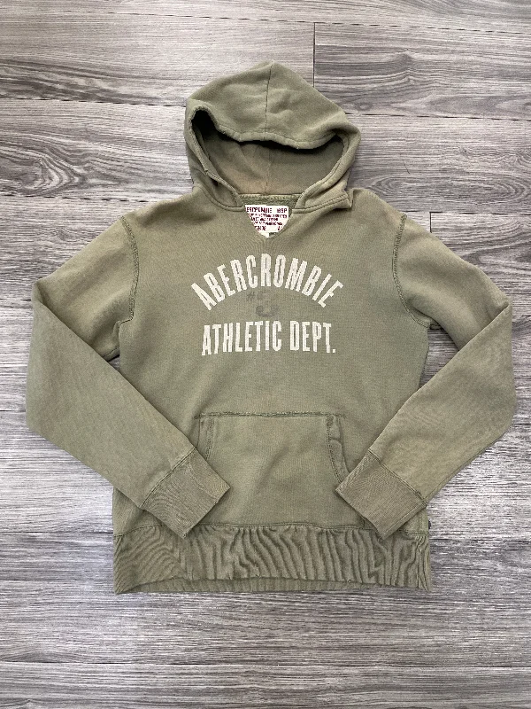 Sweatshirt Hoodie By Abercrombie And Fitch In Green, Size: S Sporty Men's Tennis