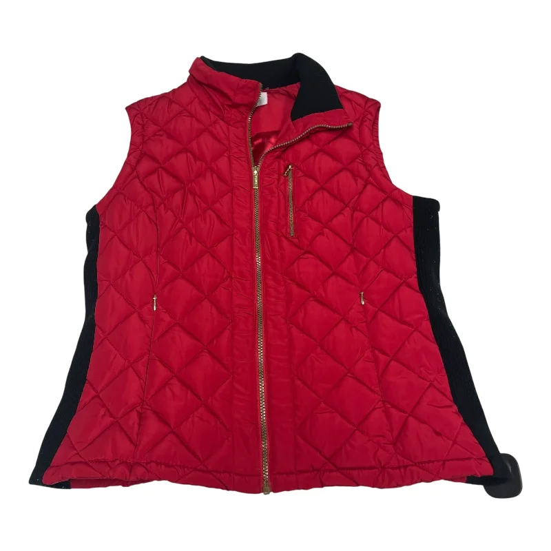 Vest Puffer & Quilted By Calvin Klein In Red, Size: M Luxurious Men's High