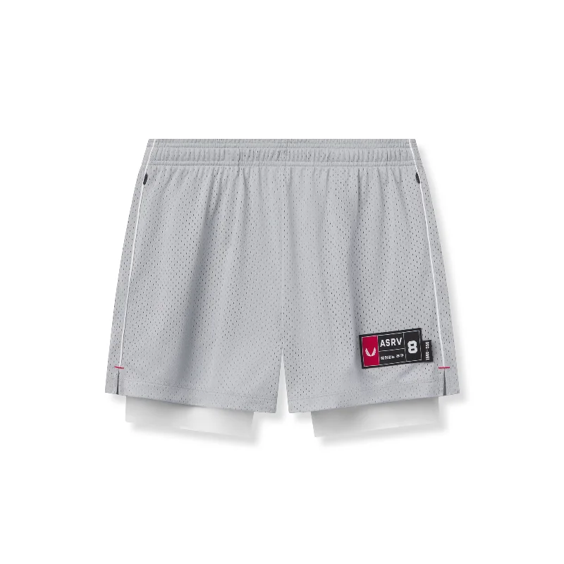 0991. Ion-Mesh 5" Liner Short - Slate Grey Sleek Men's Metallic