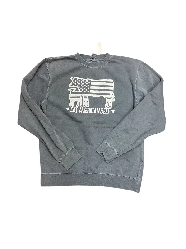Sweatshirt Crewneck By Clothes Mentor In Blue, Size: S Sophisticated Men's French