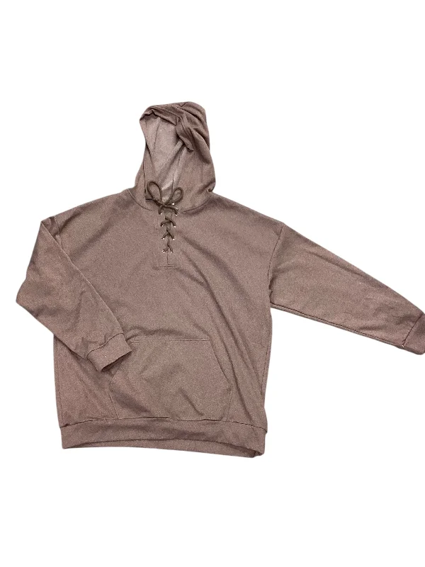Sweatshirt Hoodie By Cme In Brown, Size: L Laid