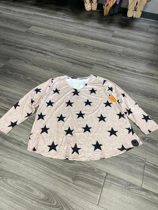 Top Long Sleeve By Clothes Mentor Dapper Men's Bow