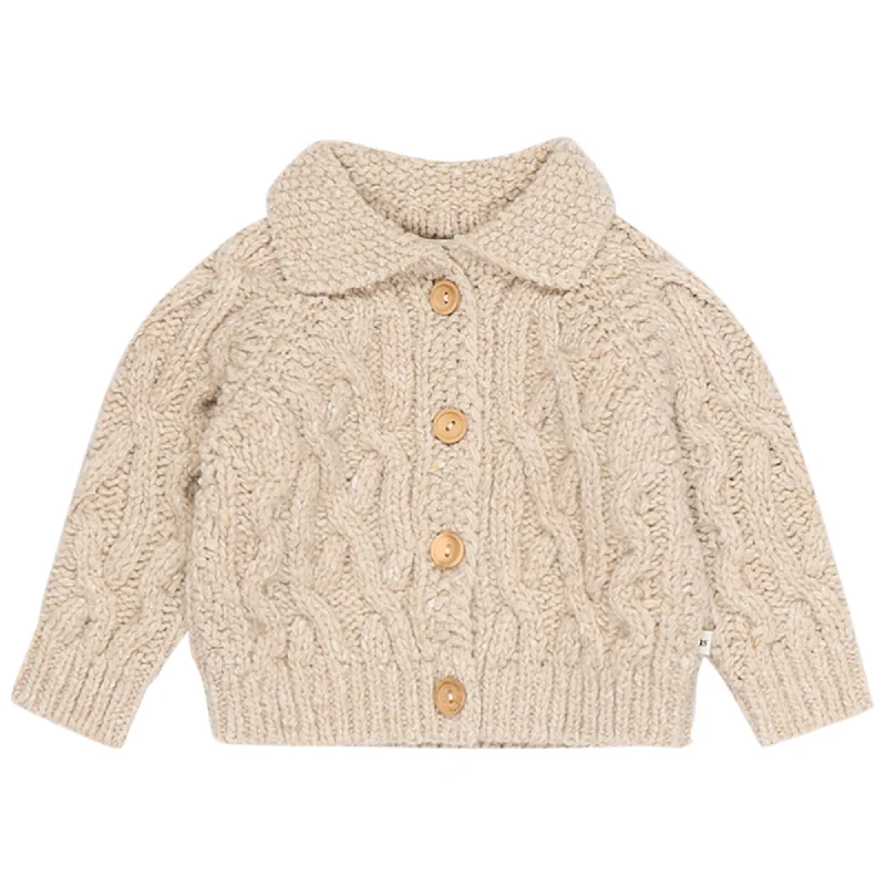 The New Society Tirso Baby Cardigan Sand Stylish Men's Tropical 