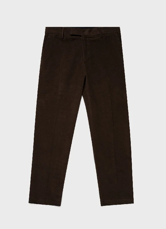 Men's Moleskin Trouser in Peat Laid