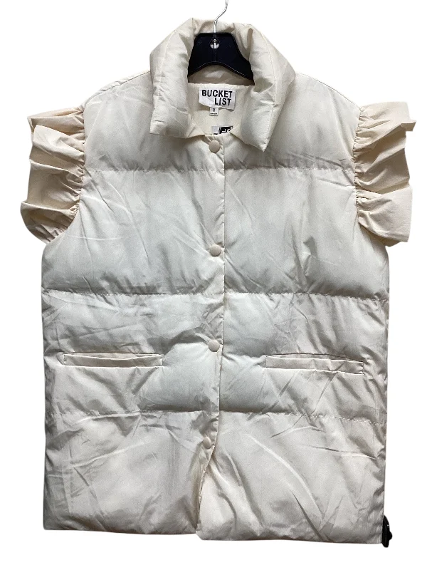 Vest Puffer & Quilted By Clothes Mentor In Cream, Size: M Stylish Men's Neon