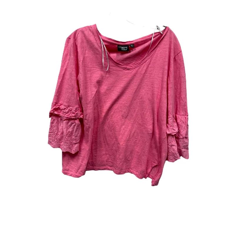 Top 3/4 Sleeve By Onque  Size: Xl Masculine Men's 