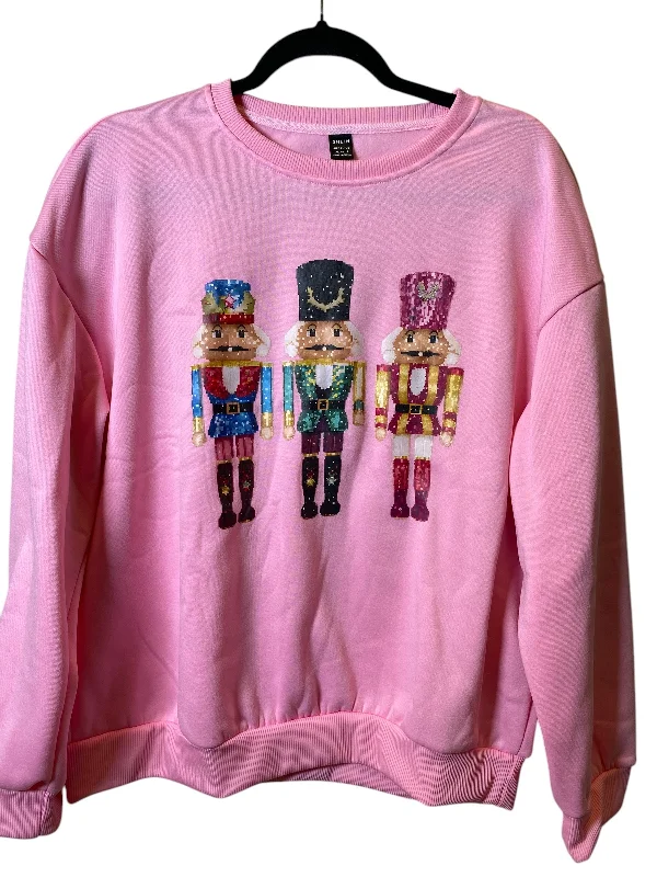 Sweatshirt Crewneck By Shein In Pink, Size: Xl Street