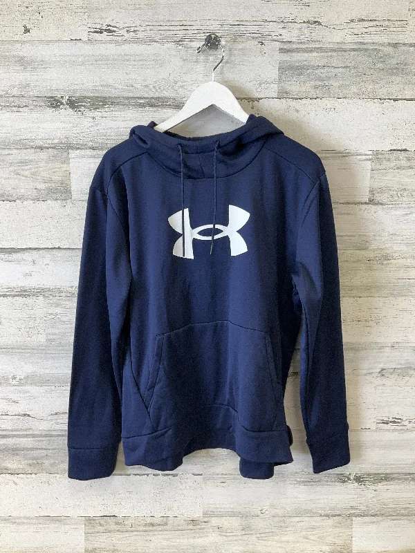Sweatshirt Hoodie By Under Armour In Navy, Size: L Refined Men's Classic 