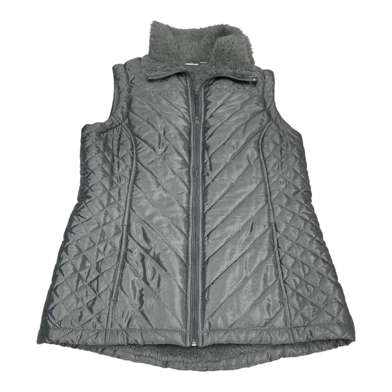 Vest Puffer & Quilted By Denim And Company In Grey, Size: Xxs Relaxed Men's Australian 
