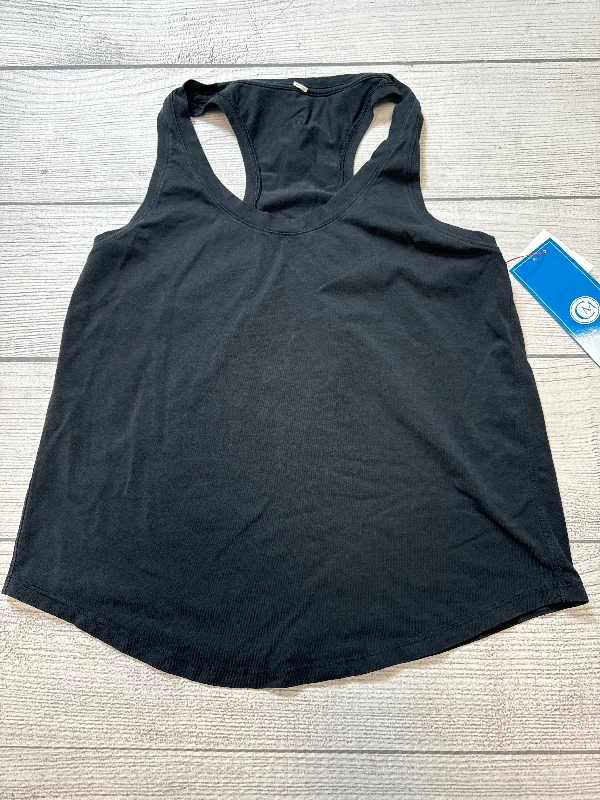 Athletic Tank Top By Lululemon In Black, Size: 6 Sleek Men's Metallic