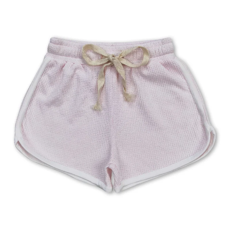 Light pink cotton toddler girls summer shorts Relaxed Men's Beach