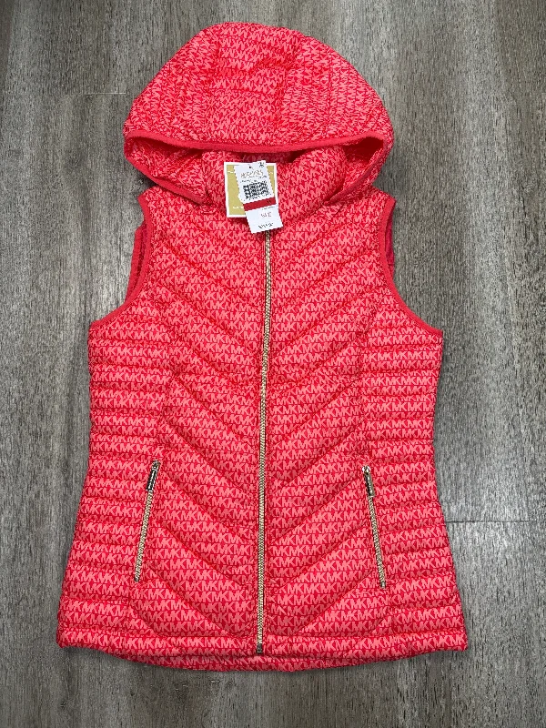 Vest Puffer & Quilted By Michael By Michael Kors In Orange, Size: Xs Vintage Men's 1970S Disco