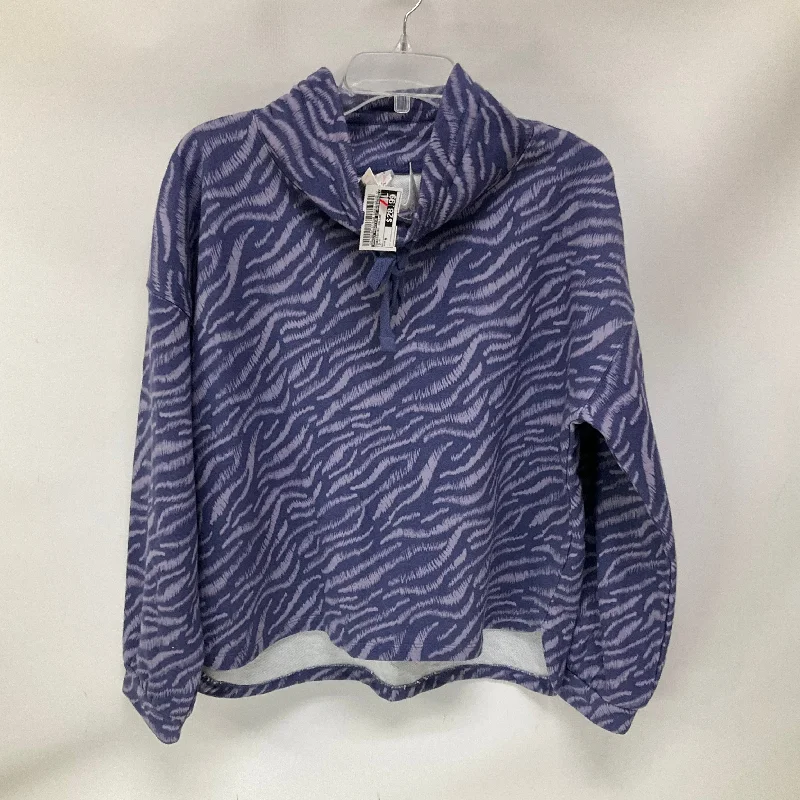 Sweatshirt Collar By Daily Practice By Anthropologie In Blue, Size: M Vacation