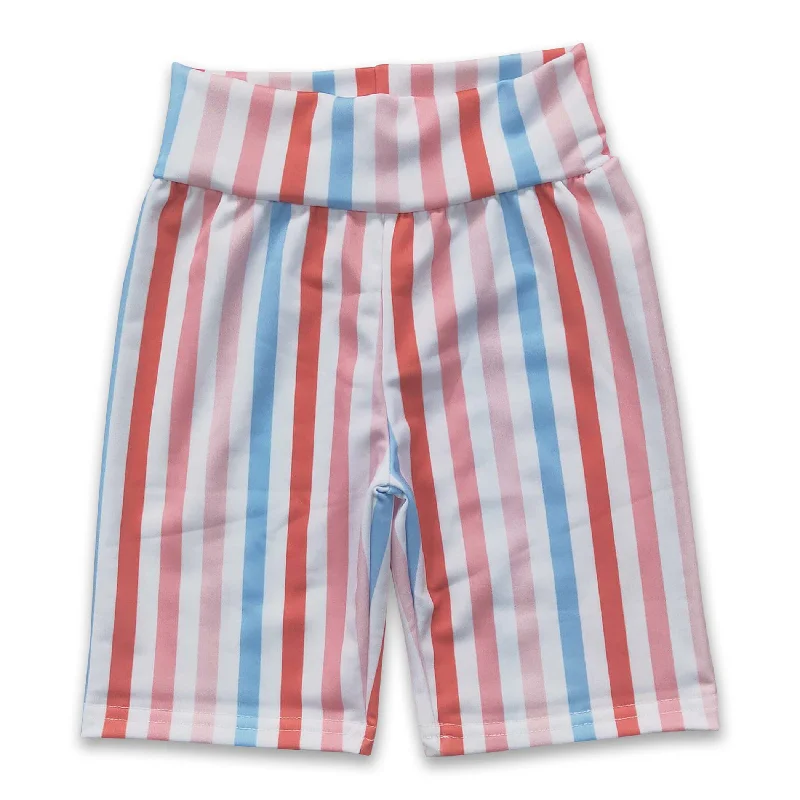Colorfule stripe baby girls shorts Elegant Men's Formal 