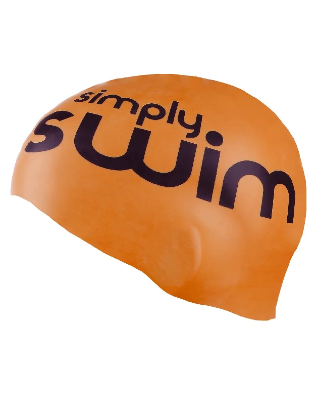 Silicone Swim Cap - High Vis Orange Cool Men's Skate