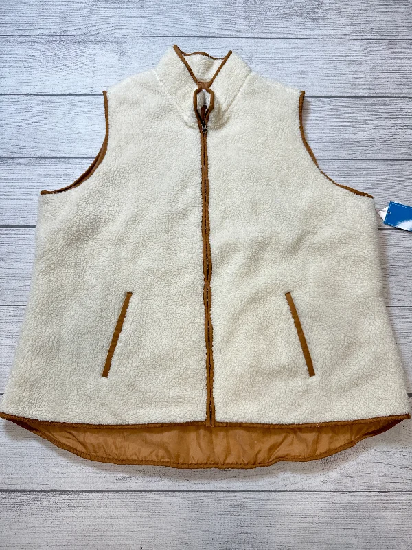 Vest Fleece By Old Navy In White, Size: 3x Bohemian Men's Free