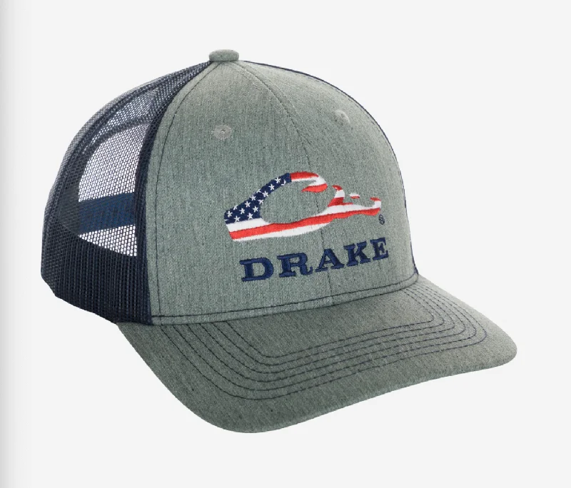 Drake Americana Cap - Castle Rock Heather Dapper Men's Bow