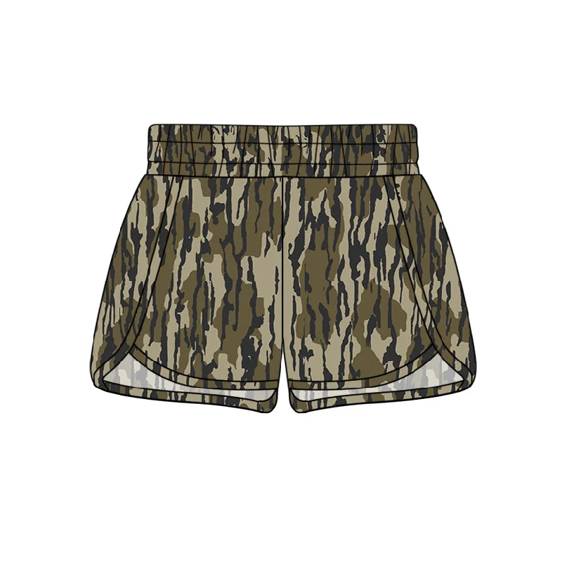 Preorder SS0362 NO MOQ Adult female Army green camouflage shorts Casual Men's Short