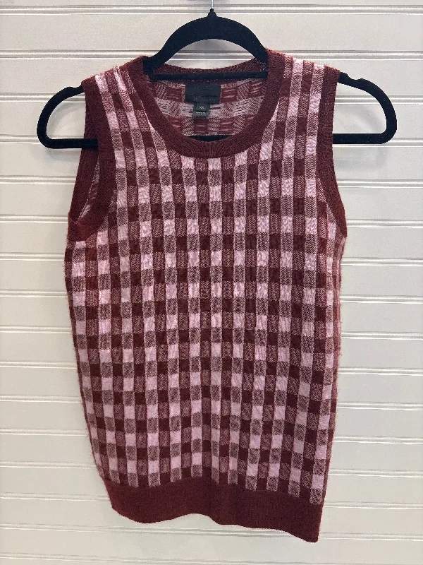 Vest Sweater By J. Crew In Brown & White, Size: Xs Sophisticated Men's French