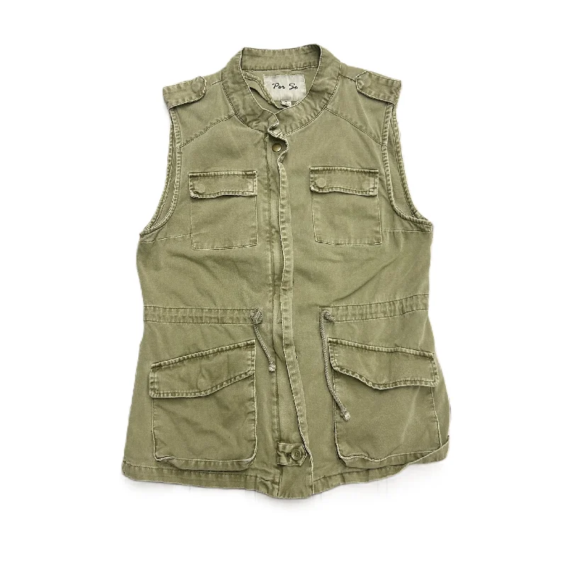 Vest Other By Per Se In Green, Size: M Beach