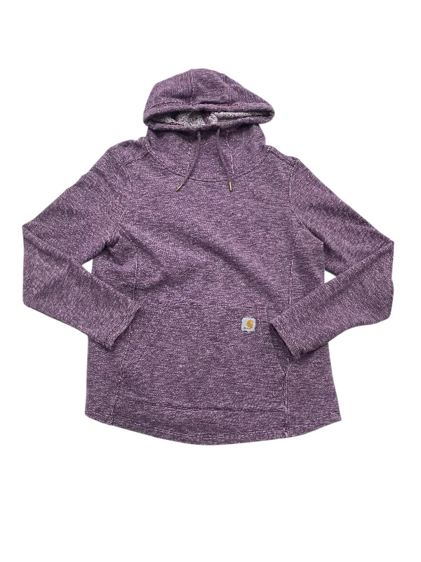 Athletic Sweatshirt Hoodie By Carhartt In Purple, Size: L Modern Men's 