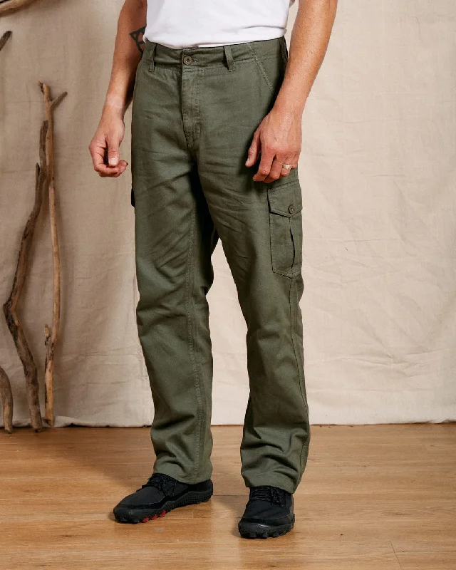 Godrevy 2 - Mens Cargo Trousers - Green Practical Men's Multi