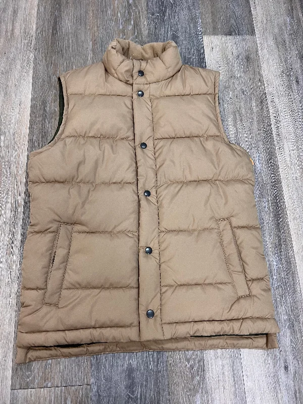 Vest Puffer & Quilted By Gap In Tan, Size: Xs Earthy Men's Sustainable 
