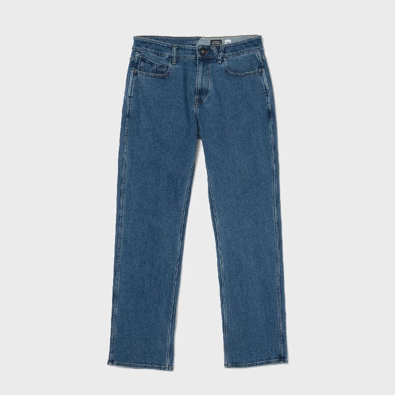 Volcom Mens Modown Jeans - Washed Blue Hip Men's Retro
