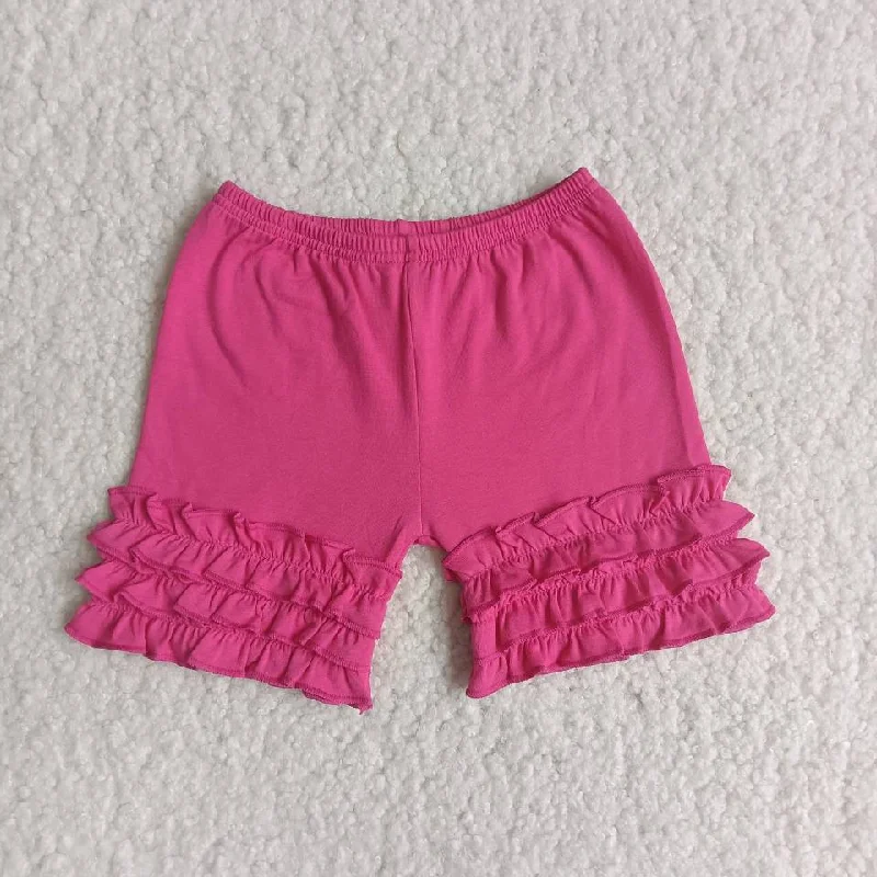 Hot red icing ruffle shorts Luxurious Men's High