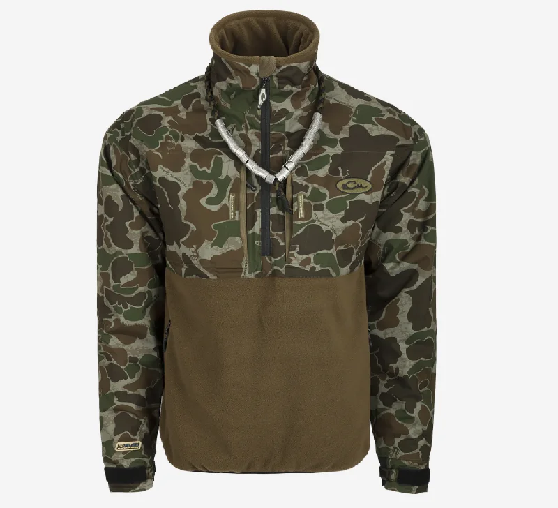 Drake MST Guardian Eqwader Flex Fleece 1/4 Zip Jacket Stylish Men's Tropical 