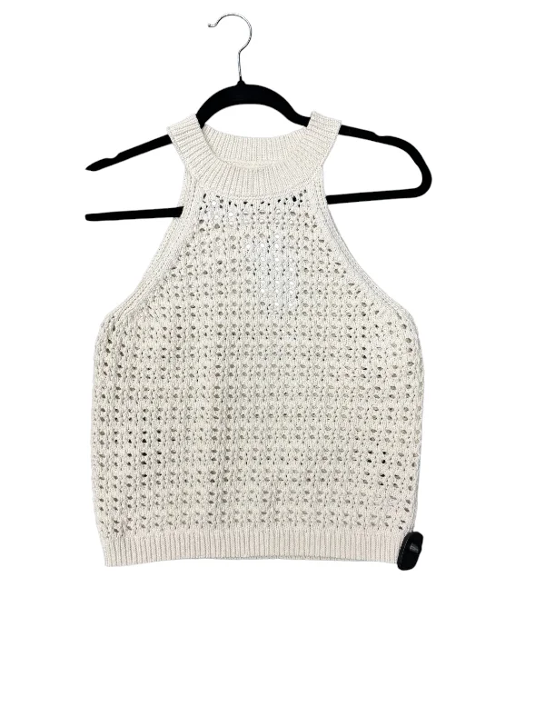 Vest Sweater By Universal Thread In Cream, Size: M Modern Men's Tech