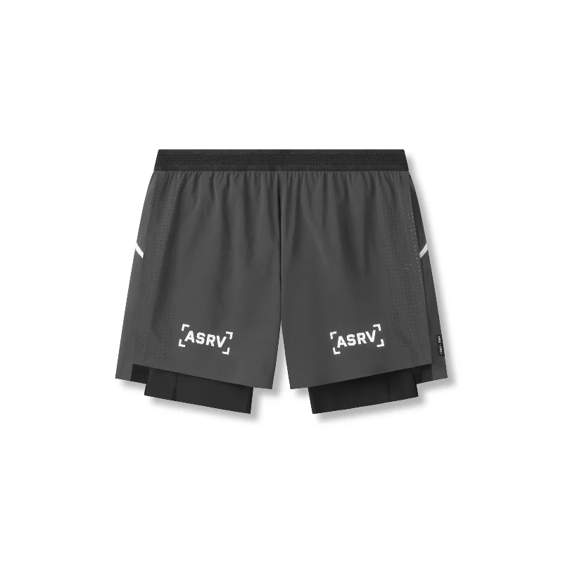 0951. Aerotex™ 4" High Split Liner Short -  Space Grey Confident Men's Power