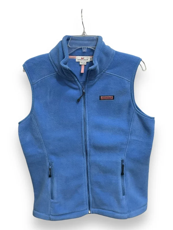 Vest Fleece By Vineyard Vines In Blue, Size: M Sleek Men's Metallic