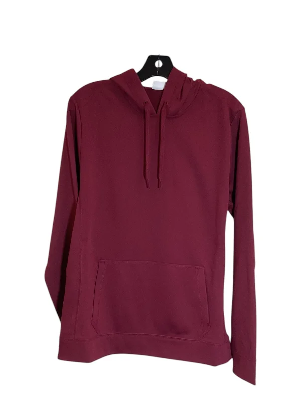 Sweatshirt Hoodie By Clothes Mentor In Red, Size: L Hip Men's Retro