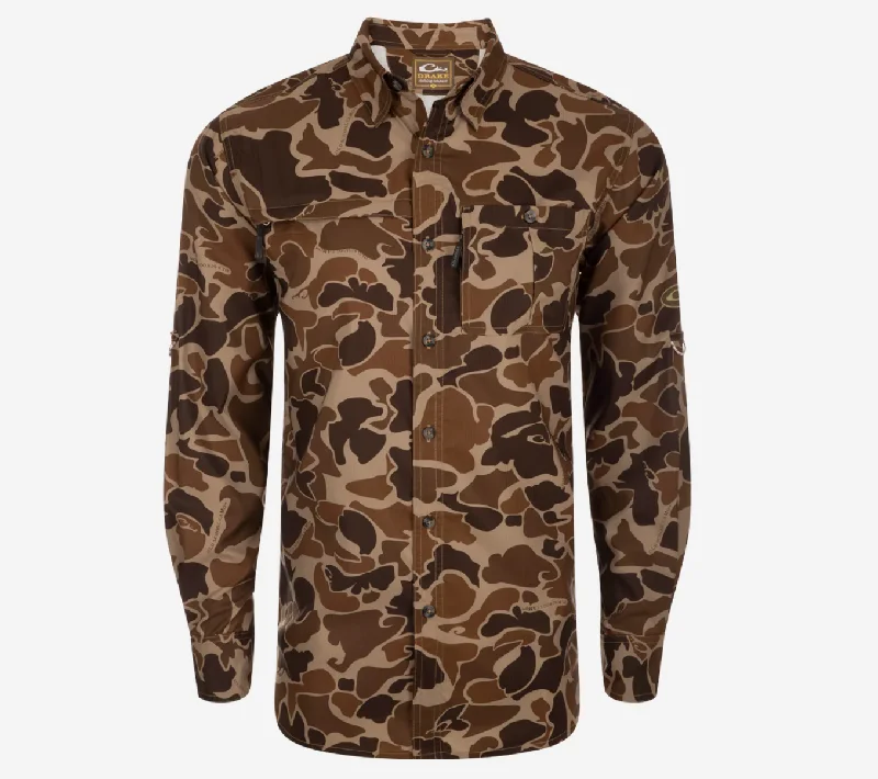 Drake 8-Shot Flyweight L/S Shirt - Old School British Gentleman Style
