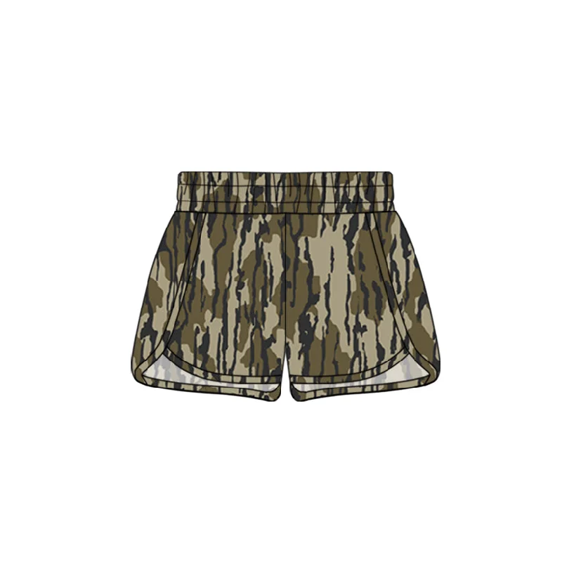 Preorder SS0360 NO MOQ Army green camouflage shorts Streetwear Style
