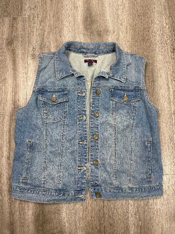 Vest Other By Tommy Hilfiger In Blue Denim, Size: L Streetwear Style