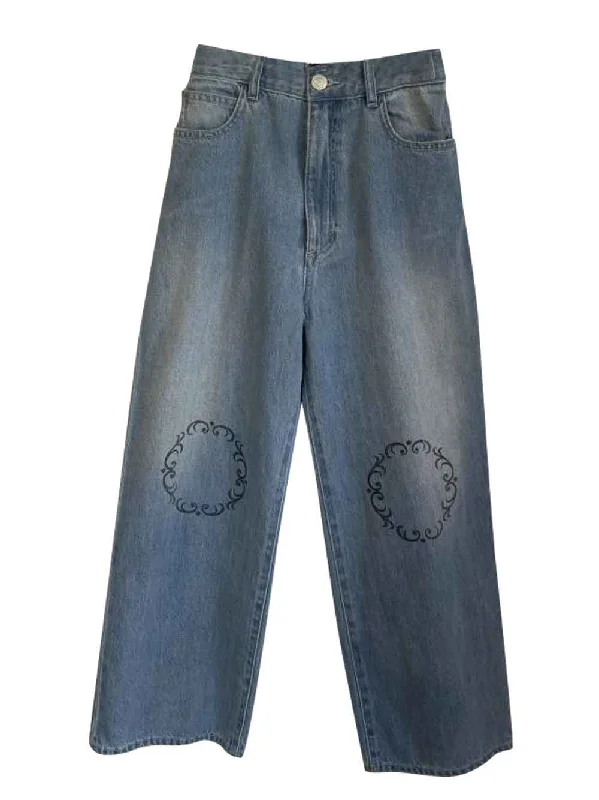 Blue 5 Pocket Straight Denim Bold Men's Animal