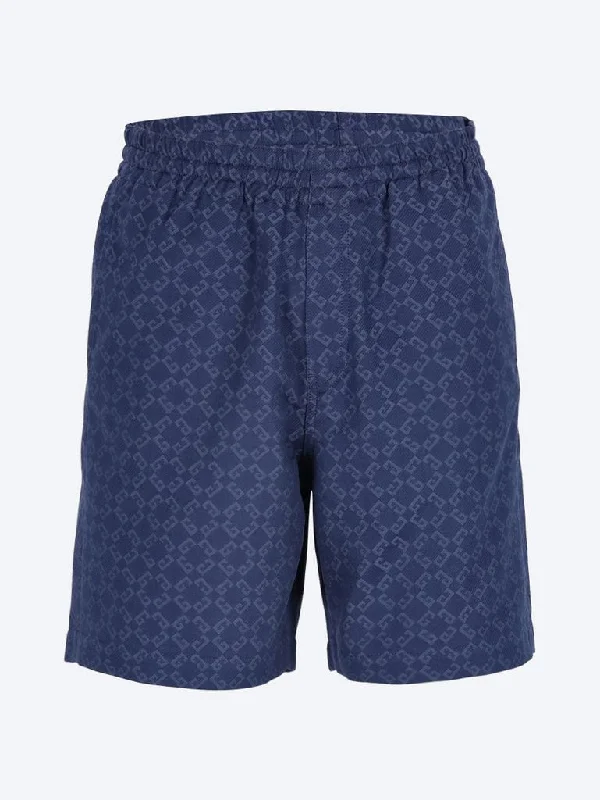 Monogram denim shorts Dynamic Men's Glow