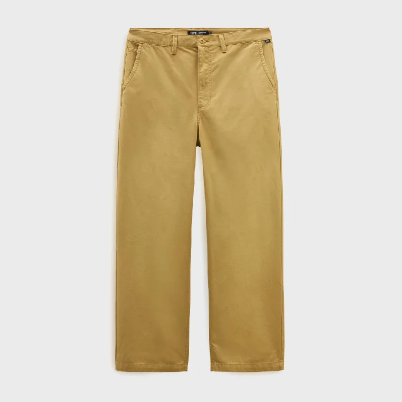 Vans Mens Authentic Chino Baggy Trousers - Antelope Unique Men's Patch