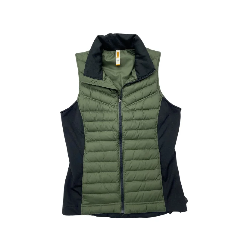 Vest Puffer & Quilted By Lucy In Black & Green, Size: M Rugged Men's Outdoor 