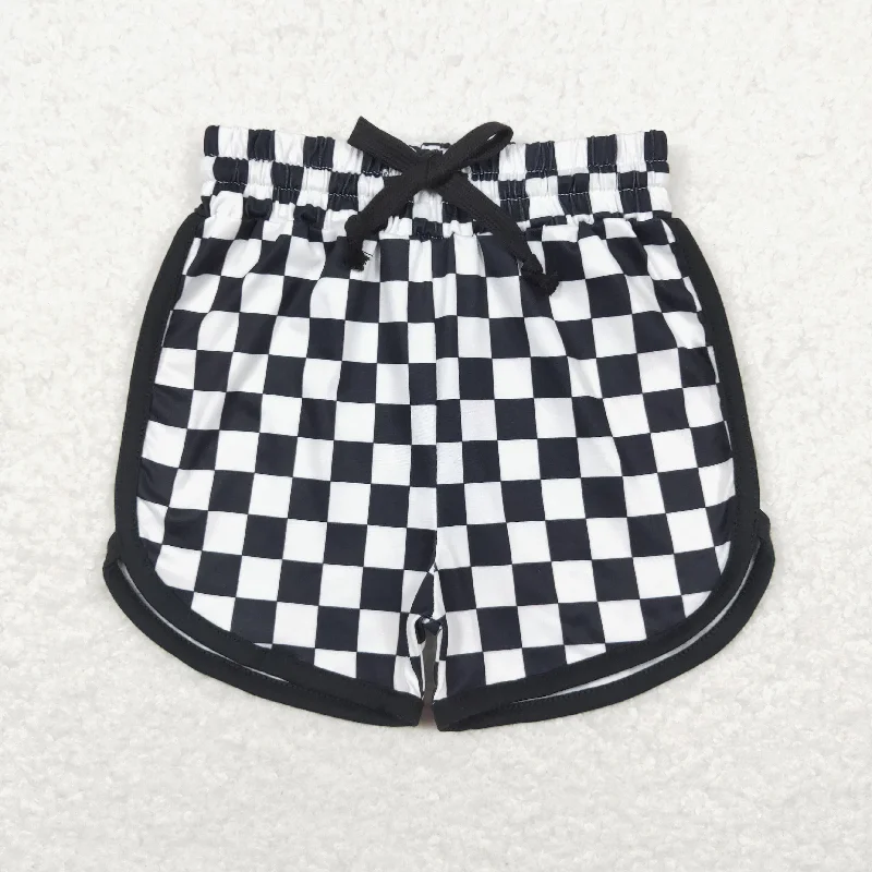 SS0278 Black and white plaid shorts high quality wholesale children boutique clothing Masculine Men's SS0278 Black and white plaid shorts high quality wholesale children boutique clothing Masculine Men's
