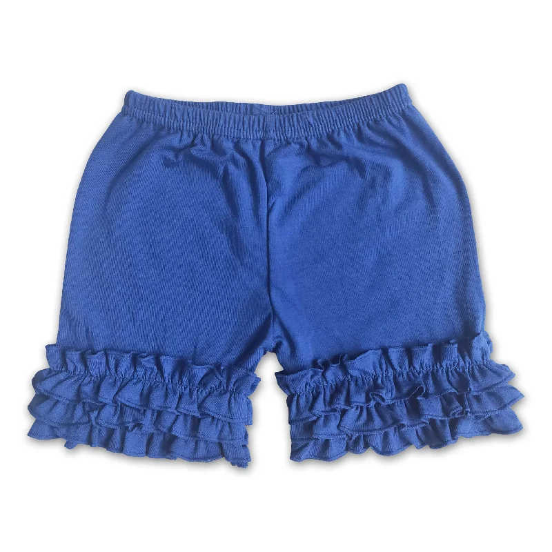 Girl Blue icing ruffle shorts Practical Men's Quick